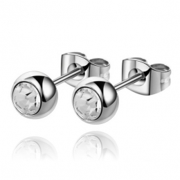 CillaJewelsoorstekersZilverkleurigEdelstaalTransparantesteen