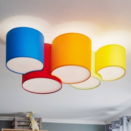 TKLightingPlafondlampMona5-lampsmeerkleurig