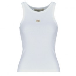 TopCalvinKleinJeansWOVENLABELRIBTANKTOP