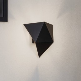 SOLLUXLIGHTINGWandlampShieldinhoekigevormzwart