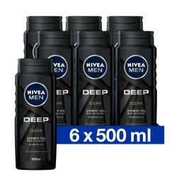 6xNIVEAMenDouchegelDeepClean500ml