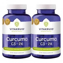 2xVitakruidCurcumaC3-2X120vegancapsules