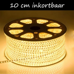 LEDStrip230Volt-Inkortbaarper10cm-2700K-Dimbaar-IP65