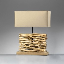 ONLITafellampMaricastoffenkapenhouthoogte50cm