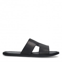 Zwartelerenslippers