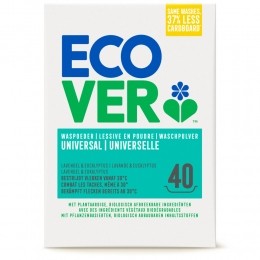 4xEcoverWaspoederUniversal40Wasbeurten3kg
