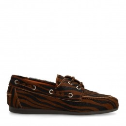 Zebrabootschoenenmetponyhair