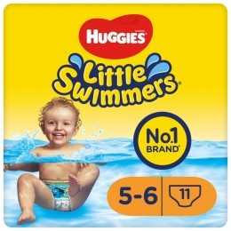 3xHuggiesLittleSwimmersMaat5-612-18kg11stuks
