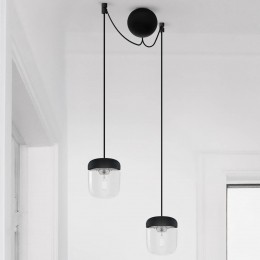 UMAGEAcornhanglampzwartstaal2lampen