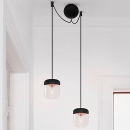 UMAGEAcornhanglampzwartkoper2lampen