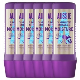 6xAussieHaarmasker3MinuteMiracleMoistureIntensieveVeganHaarverzorging225ml