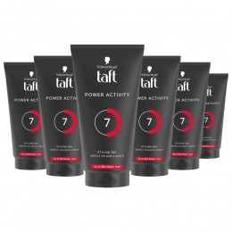 6xTaftStylingGelPowerActive150ml