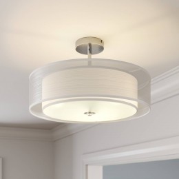 LindbyplafondlampPikkawittextiel50cmE27