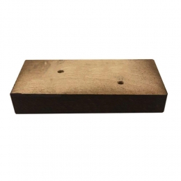 Meubelpootbruinrechthoek13bij6cmenhoogte2cmvanmassiefhout