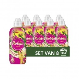 8xRobijnWasverzachterTropical38Wasbeurten765ml