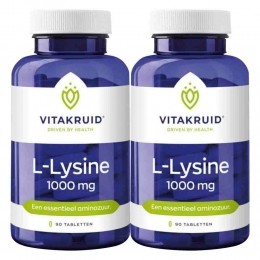 2xVitakruidL-Lysine1000mg90tabletten