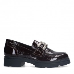 Bordeauxrodelaklerenloafers