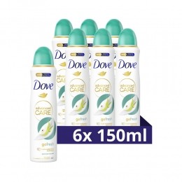 6xDoveDeodorantSprayAdvancedCarePeerAloeVera150ml