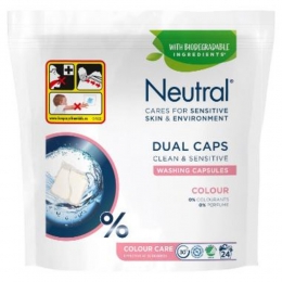 NeutralNeutralWashingDualCaps24pcsColourCleanSensitiveBiodegradable24stuks