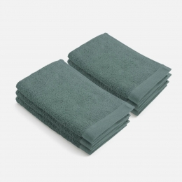 WalraRemadeCottonGastendoekje30x50cm550gramDonkerGroen-6stuks