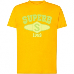 T-shirtKorteMouwSuperb1982SPRBCA-2201-YELLOW