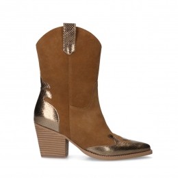 Cognacsudecowboylaarzenmetmetallicdetails