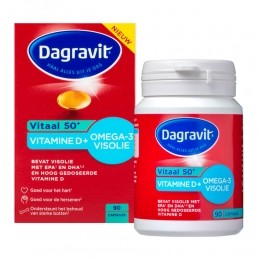 3xDagravitVitaal50VitamineDOmega-3Visolie90capsules