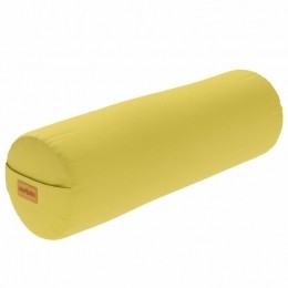 YogaBolster-Geel-65x20cm-Yogakussen-Rond-GorillaSports