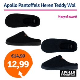 ApolloPantoffelsHerenTeddyWolZwart-4142