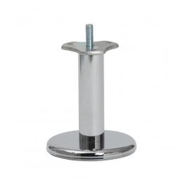 Stalenmeubelpootchroomrond25cmenhoogte10cmM8