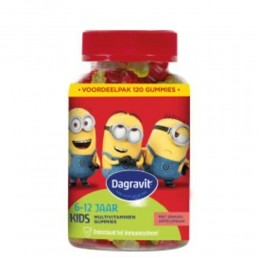 3xDagravitKids-XtraVitaminionsMultivitaminen6-12jaar120gummies