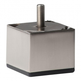 Stalenmeubelpootrvslookvierkant6bij6cmenhoogte5cmM10