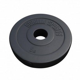 Halterschijf-Olympisch-Gewicht-50mm-Kunststof-5kg-GorillaSports