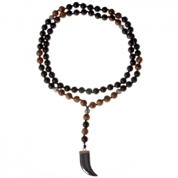 MemphisherenkralenkettingTigereyeHematietTooth