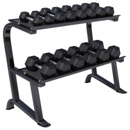 Dumbellrekmet237kgHexagonHalters-OpslagrackmetGewichten-14dumbells-GorillaSports