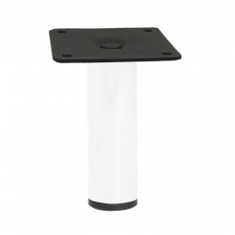 Stalenmeubelpootwitrond3cmenhoogte10cm