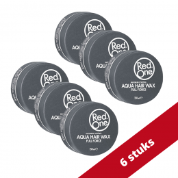 RedOneRedOneHaarwax-QuickSilverAquaHairWaxFullForce150mlVoordeelverpakking-6stuks
