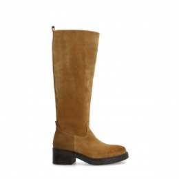 Donkerebeigesudehogelaarzen