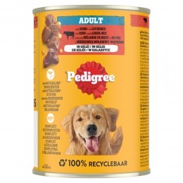 PedigreeAdultHondenvoerNatBlikRund400gr