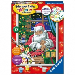 SchilderenopNummerKerstmanKerstwerkplaats