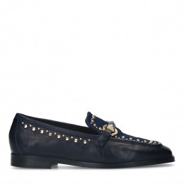 Blauwelerenloafersmetdetails