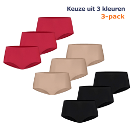 TenCateSecretsMidiSlip3-packRood-M