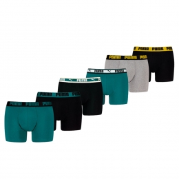 PumaBoxershorts6-packSeagreenBlack-M