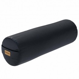YogaBolster-Zwart-65x20cm-Yogakussen-Rond-GorillaSports