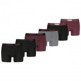 PumaBoxershorts6-packBlackBurgundyGrey-XL