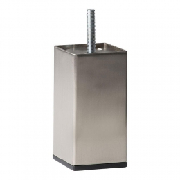 Stalenmeubelpootrvslookvierkant5bij5cmenhoogte12cmM8