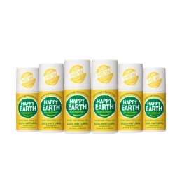 6xHappyEarth100NatuurlijkeDeodorantRollerJasmineHoWood75ml