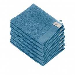 WalraSoftCottonWashandjes15x21550gramPetrol-12stuks