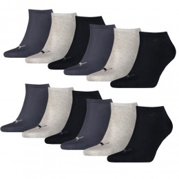 PumaSneakersokkenPlain12-packNavyGreyNightshadowBlue-4749