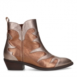 Zilverkleurigemetalliclerencowboylaarzen